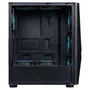 Hiditec V20 Pro Caja de PC Gaming Semitorre ARGB Negro con Cristal Templado, 8 Ventiladores, Compatible ATX